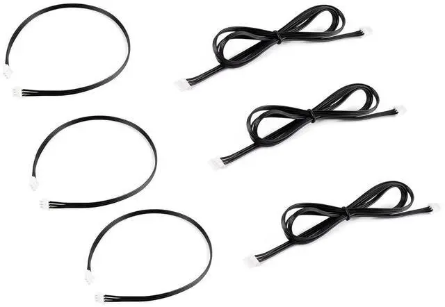 Main image of (6PCS) 5264-3PIN Servo Cable, for ST/SC/CF Servos, 3 Pieces 900MM / 90CM + 3 Pieces 300MM / 30CM Length Cable