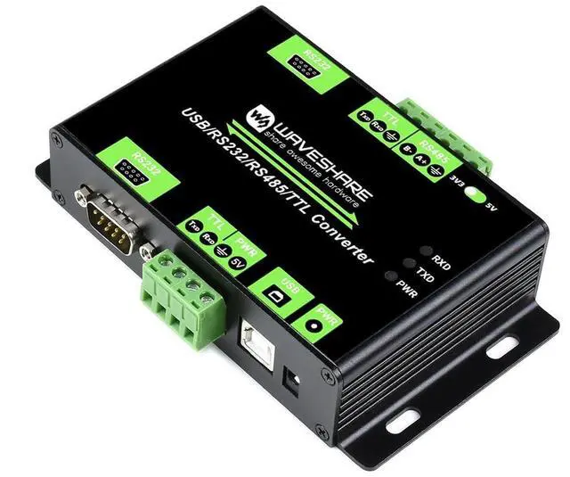 Main image of waveshare Industrial Isolated Multi-Bus Converter, USB / RS232 / TTL to RS232 / 485 / TTL Adapter Converter with FT232RL Chip, Support Win7/8/8.1/10, Linux, Android, Wince, and so on