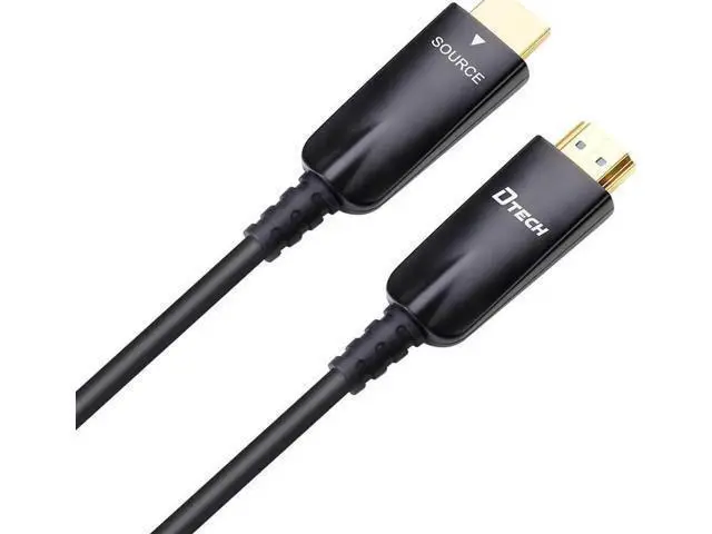 Alt view image 5 of 6 - DTech 50ft Fiber Optic HDMI Cable with 4K 60Hz 1080p HD Video 3D ARC HDCP CEC High Speed Supported (50 Feet, Black)