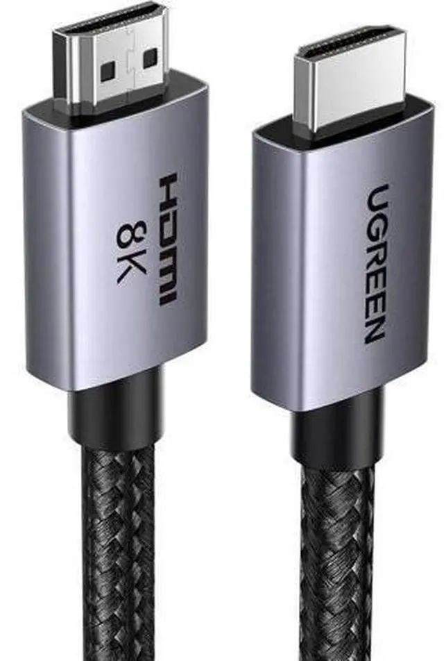 Main image of UGREEN 8K HDMI 2.1 Cable 48Gbps 33FT, Ultra High Speed HDMI Cord Aluminum, 4K@240Hz 120Hz 10K 8K@60Hz, HDCP 2.2&2.3, eARC HDR 10 Dolby Compatible with PS5/Blu-ray/Roku TV/Switch 2/Mac mini