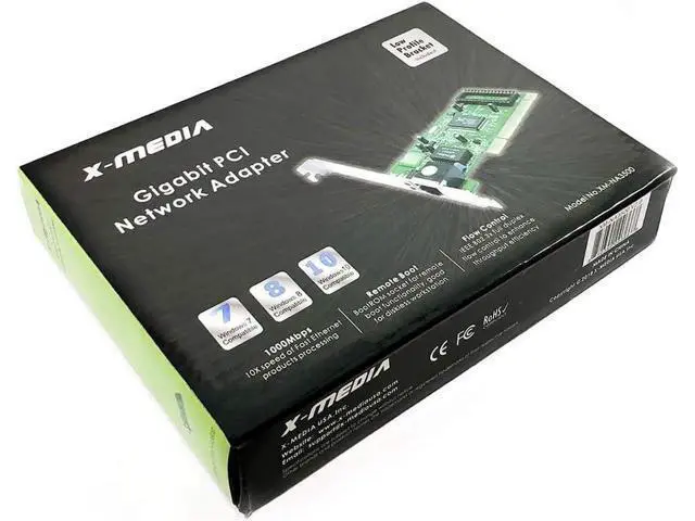 Alt view image 5 of 6 - XM-NA3500 1-Port PCI 10/100/1000Mbps Gigabit Ethernet PCI Network Card / Network Adapter, Realtek RTL8169SC Chipset, Windows 10 & Linux Supported