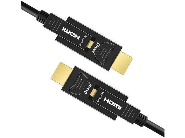 Alt view image 5 of 7 - DTech 32 Feet Fiber Optic HDMI Cable 4K 60Hz YUV 444 18Gbps Ultra HD with Dual Connector Micro to Standard HDMI Cord for TV Projector Computer Monitor (10 Meters)