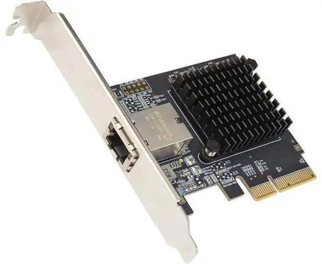 Main image of Syba 1 Port 10 Gigabit Ethernet Network Card - PCIe x4 10Gb 10GBASE-T NIC AQTION AQC107-10Gbps Ethernet PCI-Express x4 Adapter SD-PEX24055