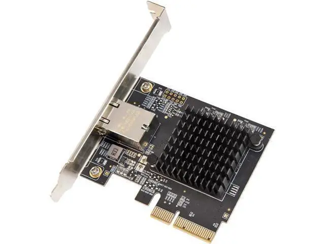 Alt view image 5 of 6 - Syba 1 Port 10 Gigabit Ethernet Network Card - PCIe x4 10Gb 10GBASE-T NIC AQTION AQC107-10Gbps Ethernet PCI-Express x4 Adapter SD-PEX24055