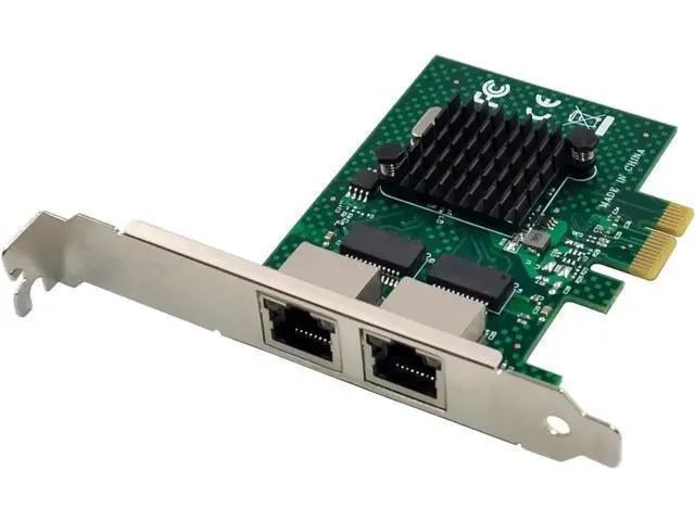 Alt view image 2 of 7 - Dual-Port PCIe Gigabit Ethernet Server Adapter with NetXtreme BCM5720-2P Chipset PCI Express 1000M Network LAN Card for Windows Sever Linux Ubuntu VMware