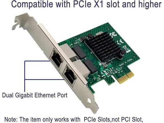 Alt view image 6 of 7 - Dual-Port PCIe Gigabit Ethernet Server Adapter with NetXtreme BCM5720-2P Chipset PCI Express 1000M Network LAN Card for Windows Sever Linux Ubuntu VMware