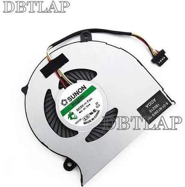 Alt view image 3 of 6 - Laptop CPU Cooling Fan for ADDA AB06505HX050B01 00N130BU 6-31-N14WS-100 6-31-N13WS-101 6-31-N130S-102 4pin Cooler Fan