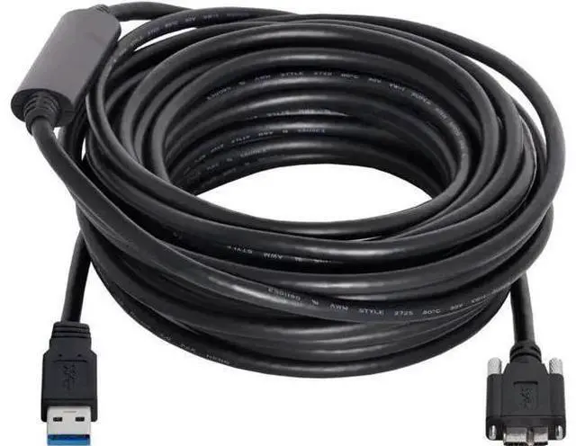 Main image of Micro USB 3.0 Cable, USB 3.0 Type A Male to Micro B Male Cable with Repeater Chipset/Mount Panel Screws 8.0M.