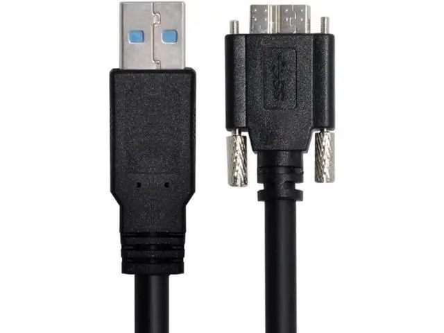 Alt view image 3 of 7 - Micro USB 3.0 Cable, USB 3.0 Type A Male to Micro B Male Cable with Repeater Chipset/Mount Panel Screws 8.0M.
