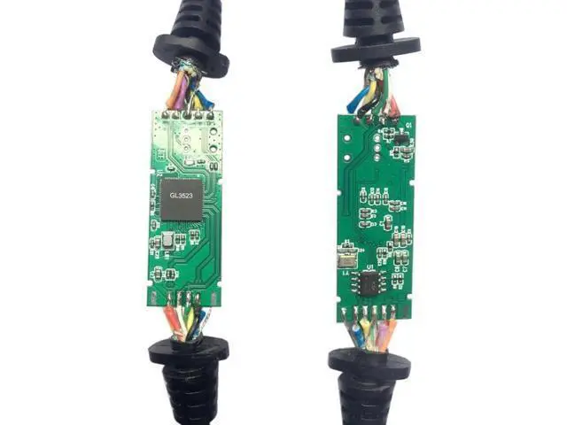 Alt view image 5 of 7 - Micro USB 3.0 Cable, USB 3.0 Type A Male to Micro B Male Cable with Repeater Chipset/Mount Panel Screws 8.0M.