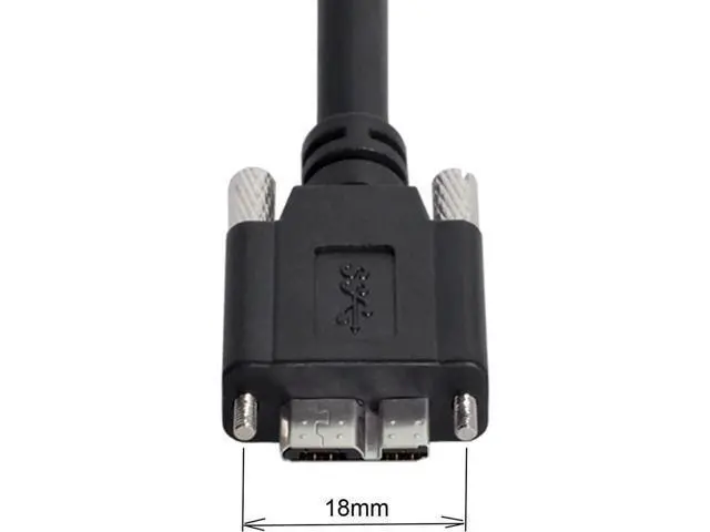 Alt view image 6 of 7 - Micro USB 3.0 Cable, USB 3.0 Type A Male to Micro B Male Cable with Repeater Chipset/Mount Panel Screws 8.0M.