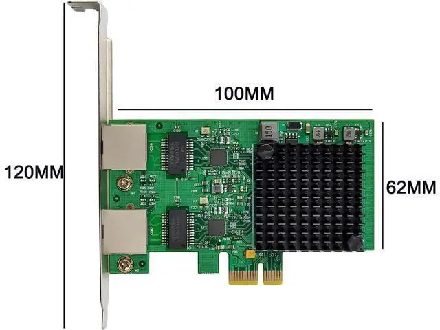 Alt view image 3 of 7 - Dual-Port 2.5GBase-T PCIe Network Adapter RTL8125B 2500/1000/100Mbps PCI Express Gigabit Ethernet NIC Card RJ45 LAN Controller