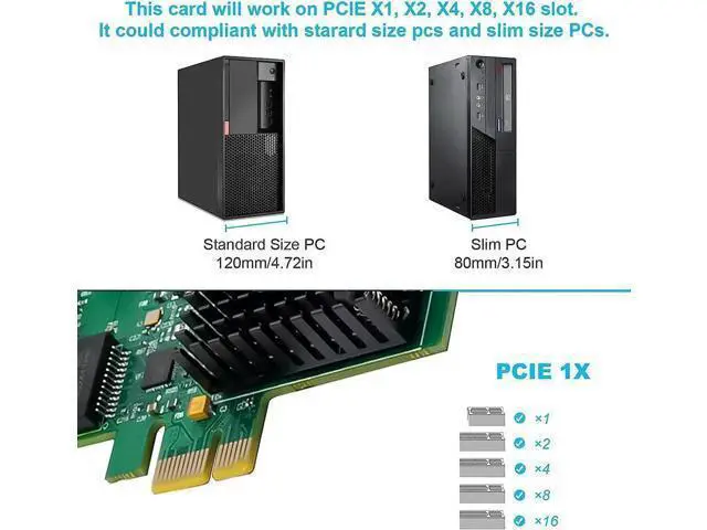 Alt view image 6 of 7 - Dual-Port 2.5GBase-T PCIe Network Adapter RTL8125B 2500/1000/100Mbps PCI Express Gigabit Ethernet NIC Card RJ45 LAN Controller