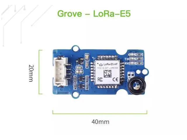 Alt view image 4 of 4 - The Grove LoRa-E5 communication module STM32WLE5JC features low power consumption and supports EU868 US915LoRaWAN
