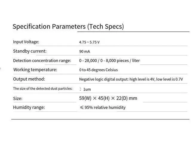 Alt view image 4 of 5 - Grove Dust Sensor Dust/particulate matter detection arduino compatible