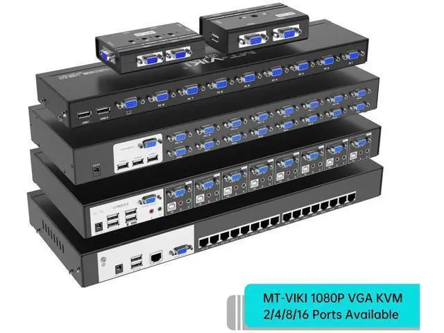 Alt view image 3 of 7 - 2 Port VGA USB KVM Switch, 2 Computers Share 1 Monitor, Keyboard, Mouse & Printer, 2 Matching KVM Cables Included