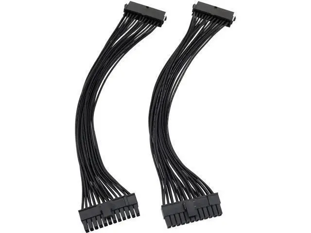 Alt view image 3 of 5 - 2PCS 24Pin ATX Extension Cable Male to Female, 32cm (12.6 Inch), PC Motherboard PSU Internal Power Extender