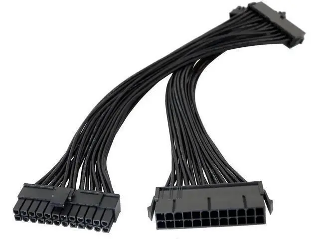 Alt view image 4 of 5 - 2PCS 24Pin ATX Extension Cable Male to Female, 32cm (12.6 Inch), PC Motherboard PSU Internal Power Extender