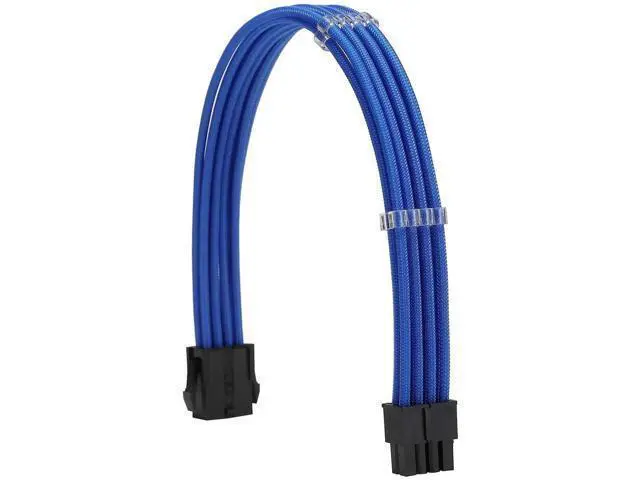 Alt view image 4 of 6 - Blue Sleeved PSU Extension Cable Kit, 18AWG ATX 24Pin + EPS 8Pin (4+4) + PCI-E 8Pin (6+2) Extension Cords with Cable Combs, Power Extender Set for PSU to Motherboard & Graphics Card