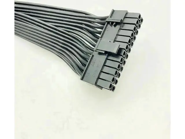 Alt view image 5 of 6 - 60cm Sleeved Modular PSU Cable, 10Pin+14Pin to ATX 24Pin (20+4Pin) Adapter Cord, 18AWG for Corsair AX1200 / AX1200i / RM Series Full Modular Power Supply
