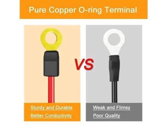 Alt view image 3 of 7 - XT60i Female to O-Ring Lug Terminal Extension Cable 2 Pack, 10AWG 5FT(1.5M) Heavy Gauge Power Wire, Over 16A XT60i-f O Ring Connector Cord for RC LiPo Battery, DIY Portable Power Projects
