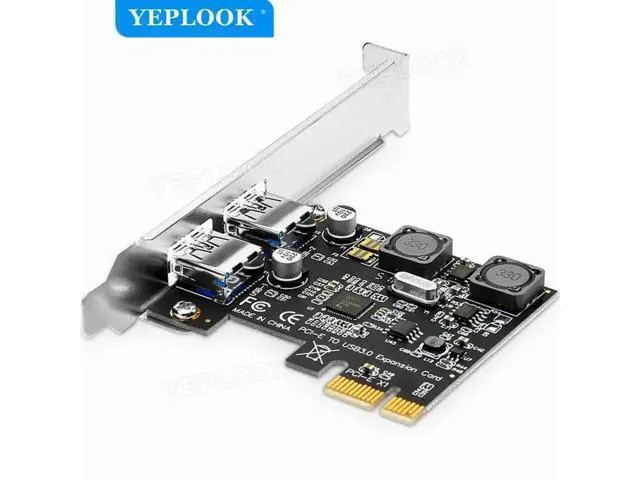 Alt view image 5 of 5 - 2-Port PCIe USB 3.0 Expansion Card, 5Gbps High Speed PCI Express Adapter with VIA Chipset, 4A Self-Powered Design & Full Metal Bracket for Desktop PC