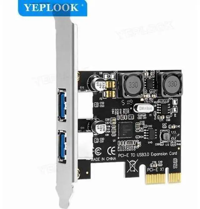 Alt view image 4 of 5 - 2-Port PCIe USB 3.0 Expansion Card, 5Gbps High Speed PCI Express Adapter with VIA Chipset, 4A Self-Powered Design & Full Metal Bracket for Desktop PC