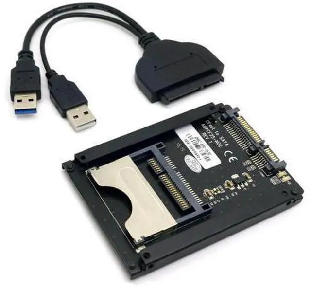 Main image of CFast Card Reader Adapter, CFast SSD to 22Pin SATA Converter with SATA to USB 3.0 Data & Power Cable