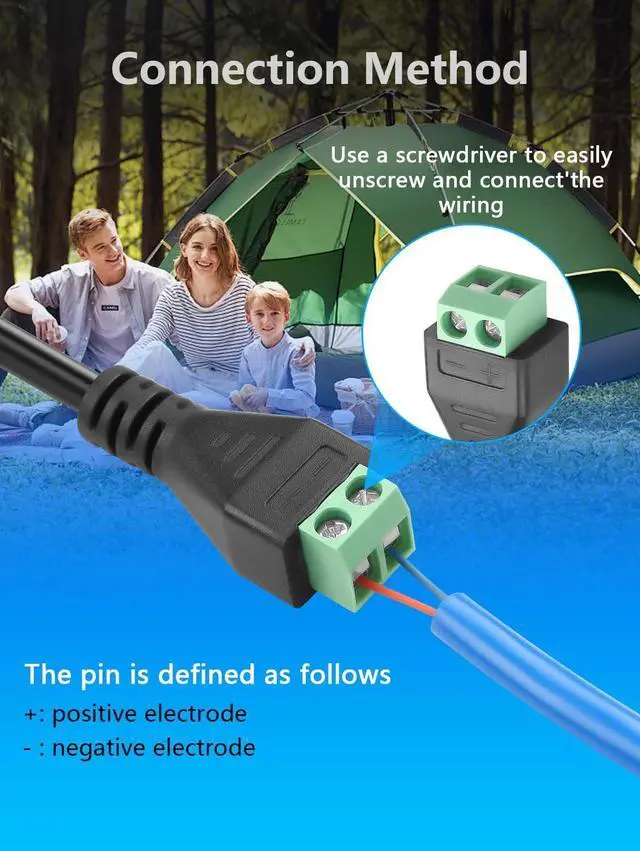 Alt view image 2 of 7 - 2PCS XT60 Male to 2pin Terminal Converter Adapter