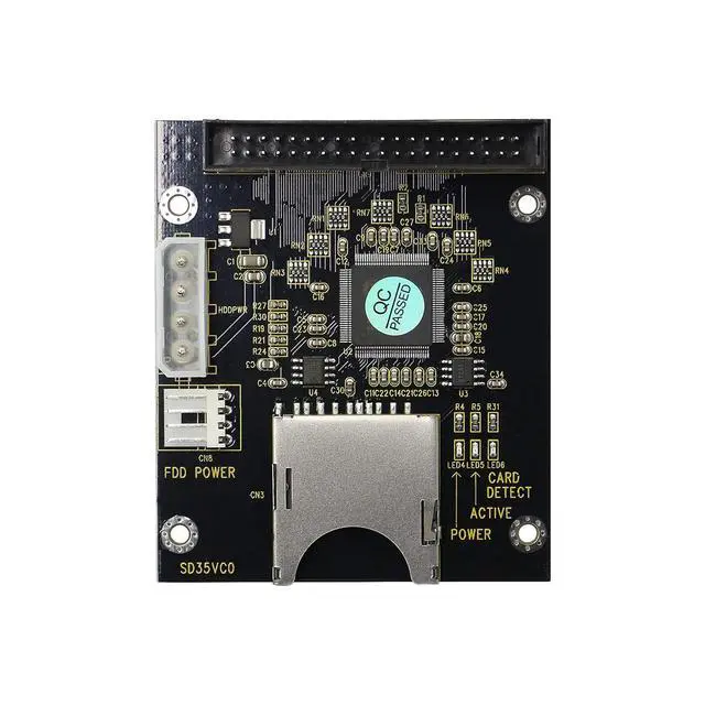Alt view image 2 of 6 - SD SDHC SDXC MMC to 3.5" 40Pin Male IDE Adapter Card SD Memory Card to IDE Hard Disk Drive Adapter
