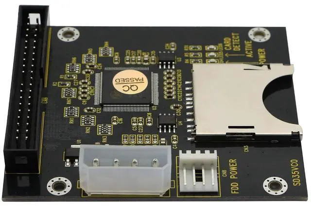Alt view image 5 of 6 - SD SDHC SDXC MMC to 3.5" 40Pin Male IDE Adapter Card SD Memory Card to IDE Hard Disk Drive Adapter