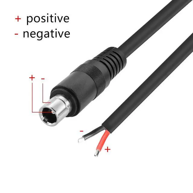 Alt view image 6 of 7 - 2 PCS DC8020 Connector Pigtail Cable, DC 8.0MM x 2.0MM Male Plug to Bare Wire Open End Power Cable, 1m, for Portable Power Station