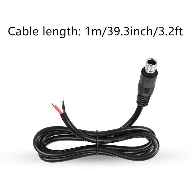 Alt view image 7 of 7 - 2 PCS DC8020 Connector Pigtail Cable, DC 8.0MM x 2.0MM Male Plug to Bare Wire Open End Power Cable, 1m, for Portable Power Station