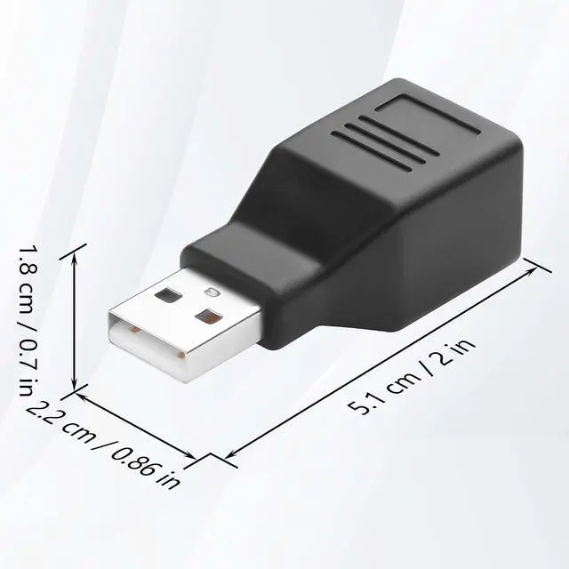 Alt view image 6 of 6 - 2 PCS USB Over Cat6 Adapter for Cat 6/6e/5/5e USB Over Ethernet Extender to Rj45 Adapter for Laptop, Compatible with Computers, Mobile Phones, Keyboards, U Disks, Printers