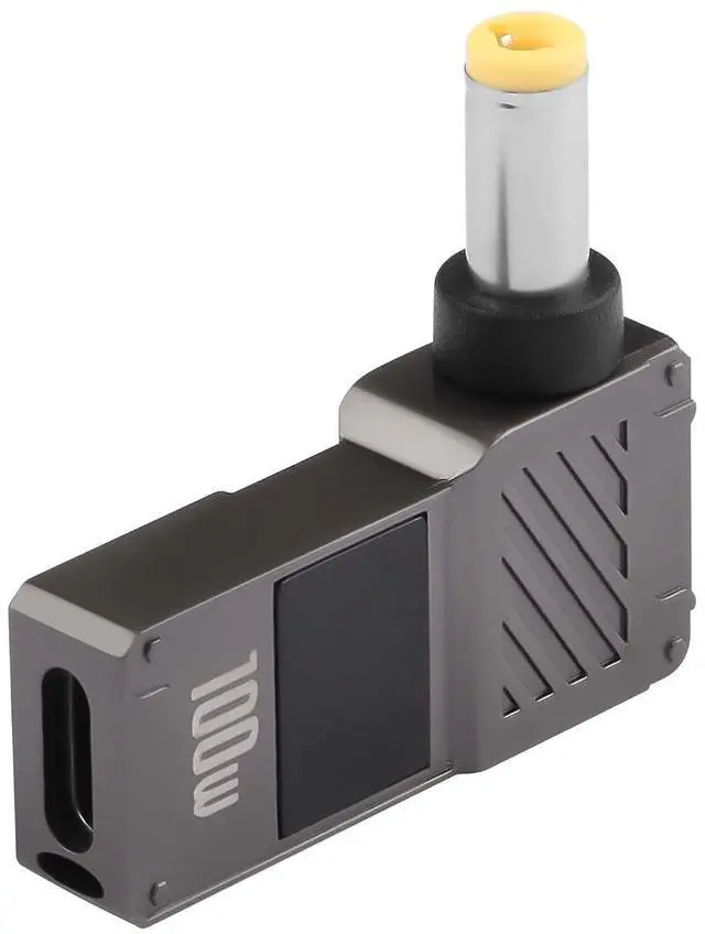 Main image of 2PCS USB C to 5.5mm Laptop Charging Adapter Female Type C to Male DC 5.5 x 2.5mm Barrel Jack Plug Converter Universal 100W PD Adapter (5525)