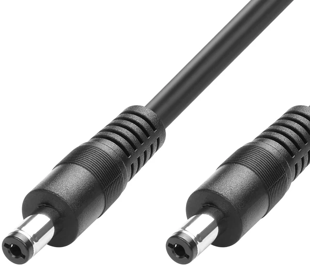 Alt view image 3 of 6 - DC 5.5x2.1mm Male to Male,16FT 18AWG DC Extension Cable 5.5MM x 2.1MM Male to Male Plug Power Adapter Cable for LED, CCTV, Car, Monitors,etc-5m