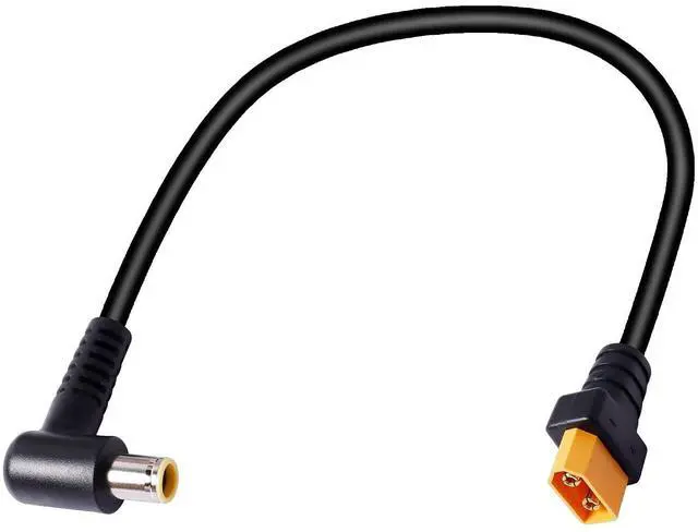 Main image of DC 8mm to XT60 Power Cable,90 Degrees Right Angle DC7909Male to XT-60 Male Adapter Cord for Portable Power Stations,Solar generators,Solar Panels 0.3m