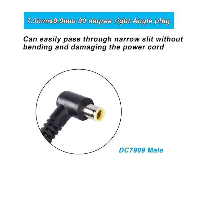 Alt view image 3 of 7 - DC 8mm to XT60 Power Cable,90 Degrees Right Angle DC7909Male to XT-60 Male Adapter Cord for Portable Power Stations,Solar generators,Solar Panels 0.3m