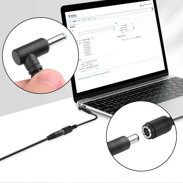 Alt view image 2 of 6 - 4 PCS 7.4x5.0mm to 4.5x3.0mm Ac Power Cord Charger Laptop Adapter Tip Connector for HP Stream Spectre Pavilion Envy EliteBook Split Chromebook EliteBook Folio
