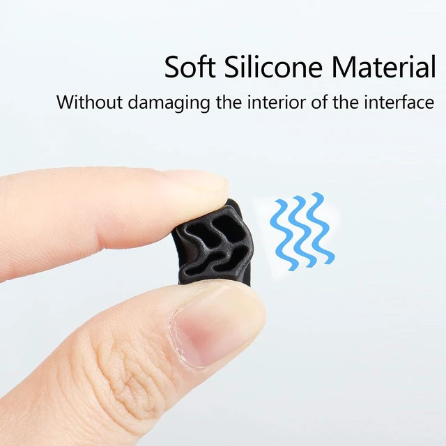 Alt view image 5 of 6 - 20pcs SFP Port Anti Dust Cover Cap SFP Dustproof Plug Soft Silicone Protector for Ethernet Switch, Router and Network Interface Card,etc.