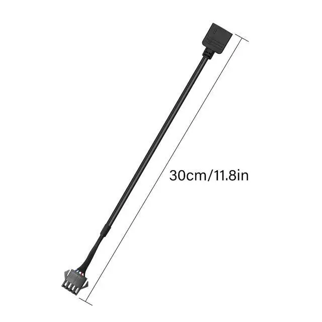 Alt view image 7 of 7 - 4 Pin RGB Extension Cable 12v 4 PIN to SM 4Pin Female ARGB Connector Adapter Cable for Computer Fan, Motherboard,LED Strip (0.98 FT,4 pcs)