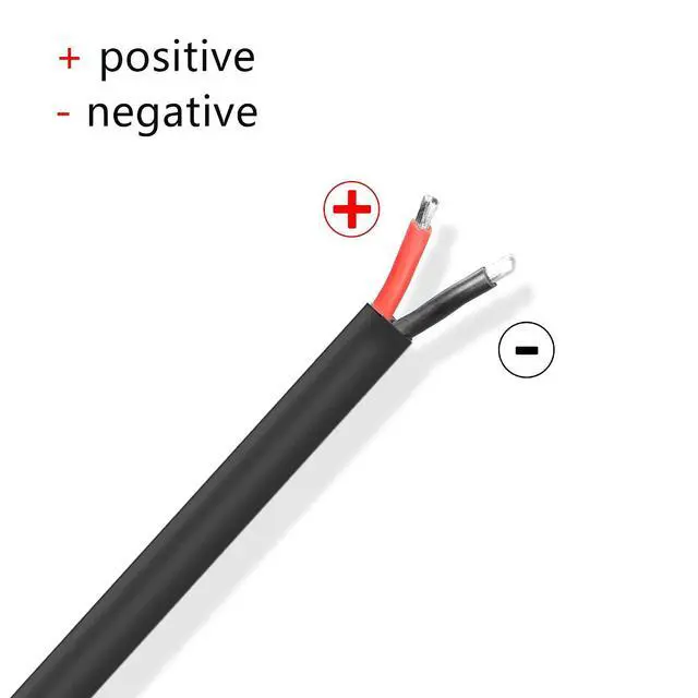 Alt view image 5 of 7 - 2 PCS DC8020 Connector Pigtail Cable DC 8.0MM x 2.0MM Male Plug to Bare Wire Open End Power Cable Supply Repair Cable, for Portable Power Station (0.3m)