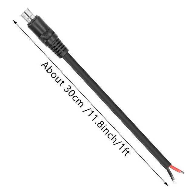 Alt view image 7 of 7 - 2 PCS DC8020 Connector Pigtail Cable DC 8.0MM x 2.0MM Male Plug to Bare Wire Open End Power Cable Supply Repair Cable, for Portable Power Station (0.3m)