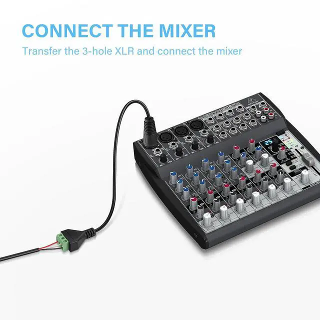 Alt view image 4 of 7 - XLR Cable 3 Pin XLR Female to 3 Pin Terminal Converter Adapter Cable for Speakers,Microphone,Sound Equipments,Live Performance & Recording(33cm)