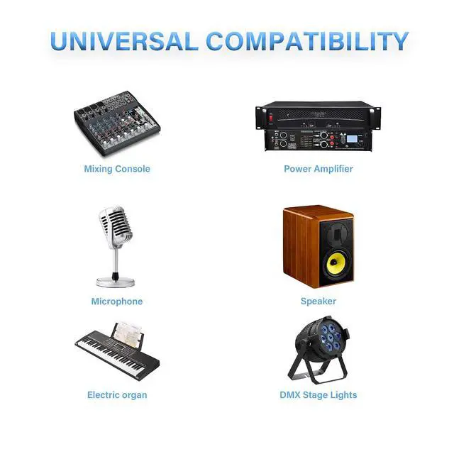 Alt view image 5 of 7 - XLR Cable 3 Pin XLR Female to 3 Pin Terminal Converter Adapter Cable for Speakers,Microphone,Sound Equipments,Live Performance & Recording(33cm)