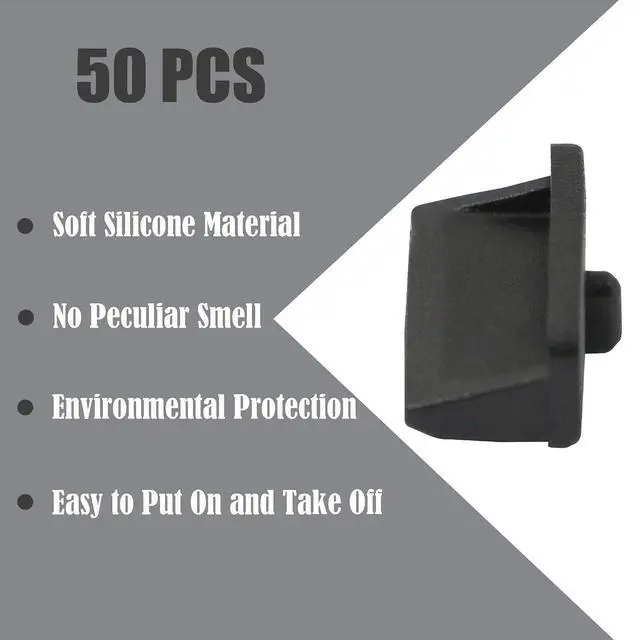 Alt view image 4 of 7 - 50pcs USB Anti Dust Cap,Port Plug Cover for USB Type A Female End,Silicone (Pack of 2)