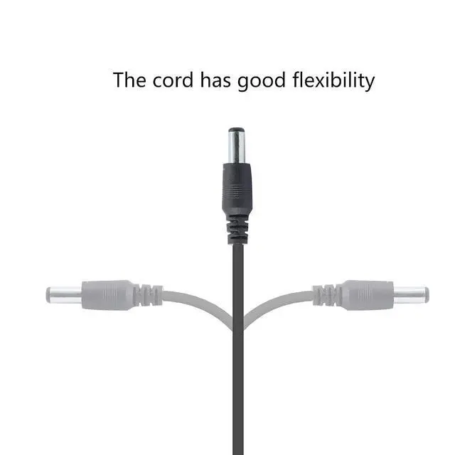 Alt view image 5 of 7 - DC Y Splitter Cable 1 Female to 2 Male,5.5mm x 2.1mm DC Power Extension Adapter Cable,for CCTV Surveillance Cameras,Surveillance Routers,DVR,and More2PCS