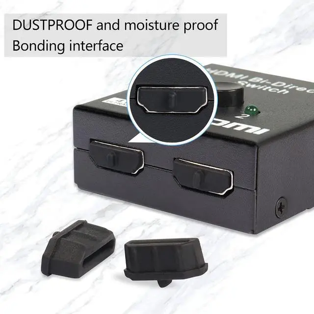 Alt view image 2 of 7 - 50pcs HDMI Anti Dust Cap Cover Plugs HDMI Female Dustproof Plug Soft Silicone Protector for TV,Computers,etc.