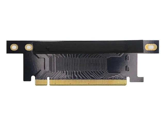 Alt view image 2 of 5 - Pci-E 16x Riser Card,PCI Express 3.0 16X Extension Cable 90 Degree High Speed Riser Card