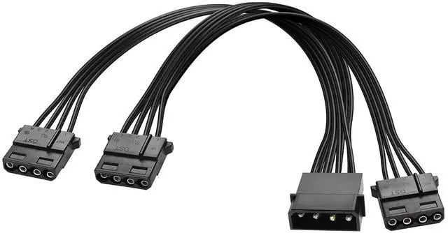 Main image of Molex Splitter Power Cable LP4 4-Pin Male to 3 x 4-Pin Female D-Type Plug Y Splitter IDE PSU Power Cable for IDE Hard Drives and IDE CD ROM/DVDRW Drives(1 to 3)